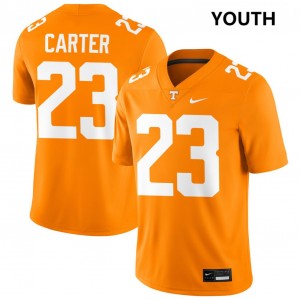 #23 Boo Carter University Of Tennessee Tennessee Orange Youth Jersey Player College Football 472576-377