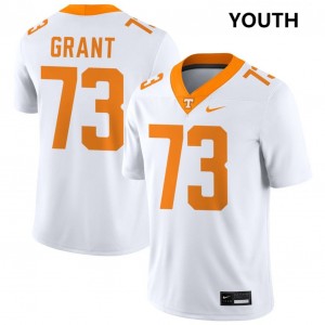 #73 Brian Grant University Of Tennessee White Youth Jerseys High School College Football 984099-657