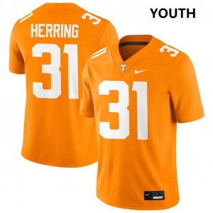 #31 Caleb Herring Tennessee Vols Tennessee Orange Youth Jerseys Limited College Football 623612-460