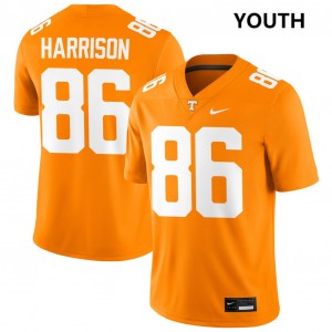 #86 Cole Harrison Tenn Tennessee Orange Youth Jersey 2025-26 College Football 306433-828