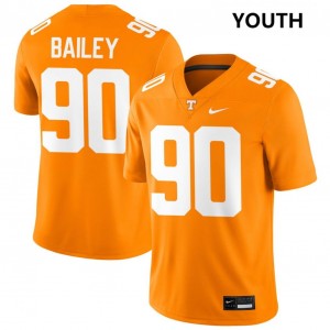 #90 Dominic Bailey UT Volunteers Tennessee Orange Youth Jerseys NCAA College Football 785731-888
