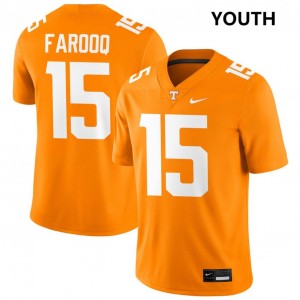 #15 Edrees Farooq TN Tennessee Orange Youth Jersey 2025 College Football 889008-374