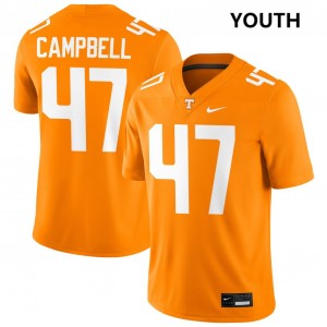 #47 Isaiah Campbell Vols Tennessee Orange Youth Jersey Alumni College Football 252901-143