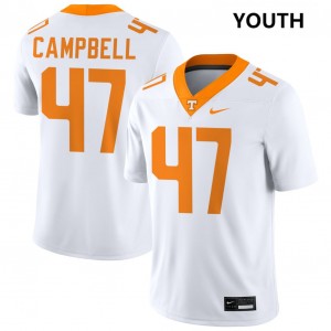#47 Isaiah Campbell UT White Youth Jerseys 2025 College Football 390370-607