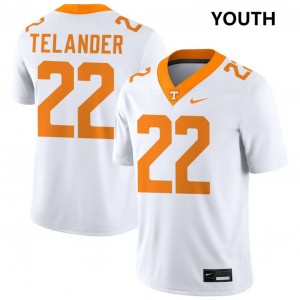 #22 Jeremiah Telander TN Volunteers White Youth Jerseys 2025-26 College Football 810946-859