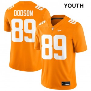 #89 Joakim Dodson Tennessee Vols Tennessee Orange Youth Jersey University College Football 617132-160