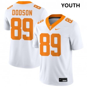 #89 Joakim Dodson The Volunteer State White Youth Jerseys Replica College Football 945735-355