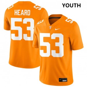 #53 Lance Heard Tenn Tennessee Orange Youth Jerseys University College Football 709402-979