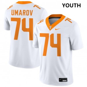 #74 Shamurad Umarov Vols White Youth Jerseys High School College Football 609800-174