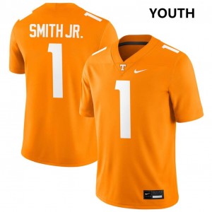 #1 Travis Smith Jr. UT Volunteers Tennessee Orange Youth Jersey Alumni College Football 577294-897