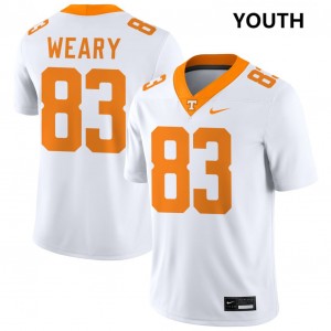 #83 Trey Weary Tenn Vols White Youth Jersey Embroidery College Football 743248-175