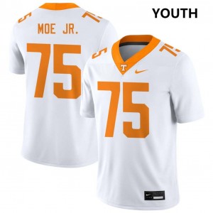 #75 Wendell Moe Jr. Tennessee Vols White Youth Jersey University College Football 507328-228