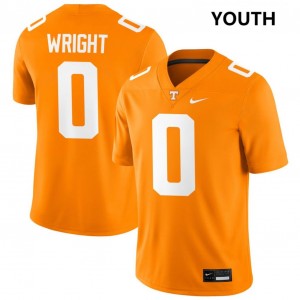 #0 William Wright Vols Tennessee Orange Youth Jerseys Embroidery College Football 677479-443